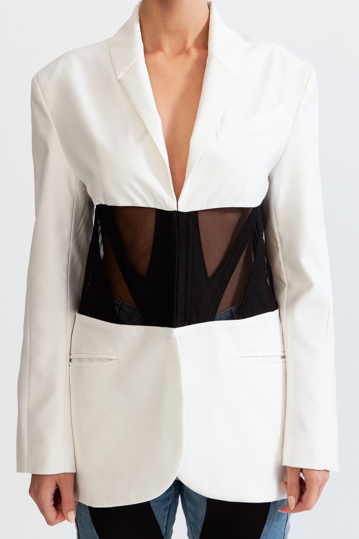Korseli blazer ceket