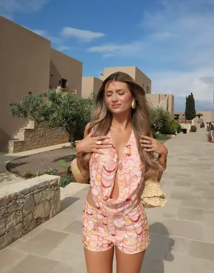 Sequin Holiday İkili Takım
