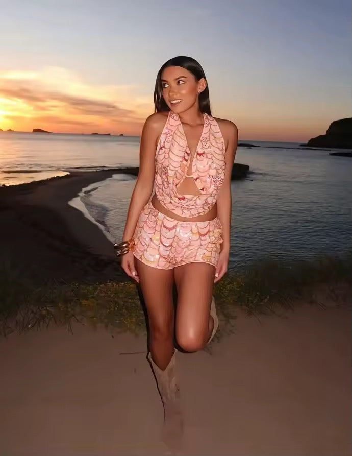 Sequin Holiday İkili Takım