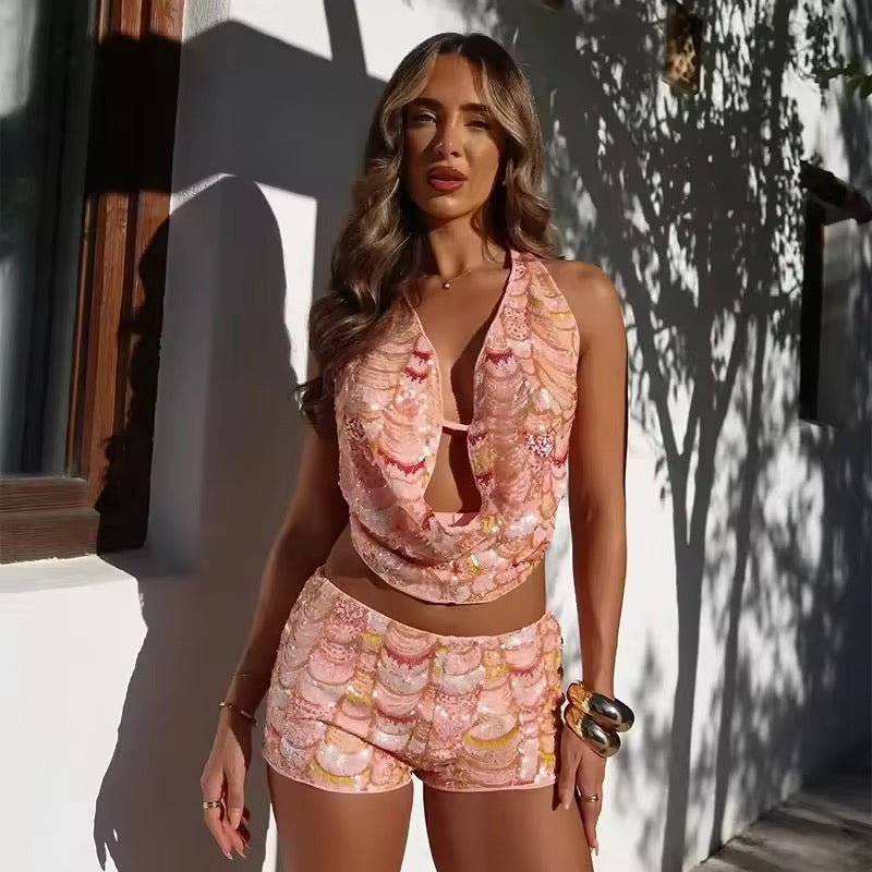 Sequin Holiday İkili Takım