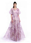 Violet Bloom Maxi Dress