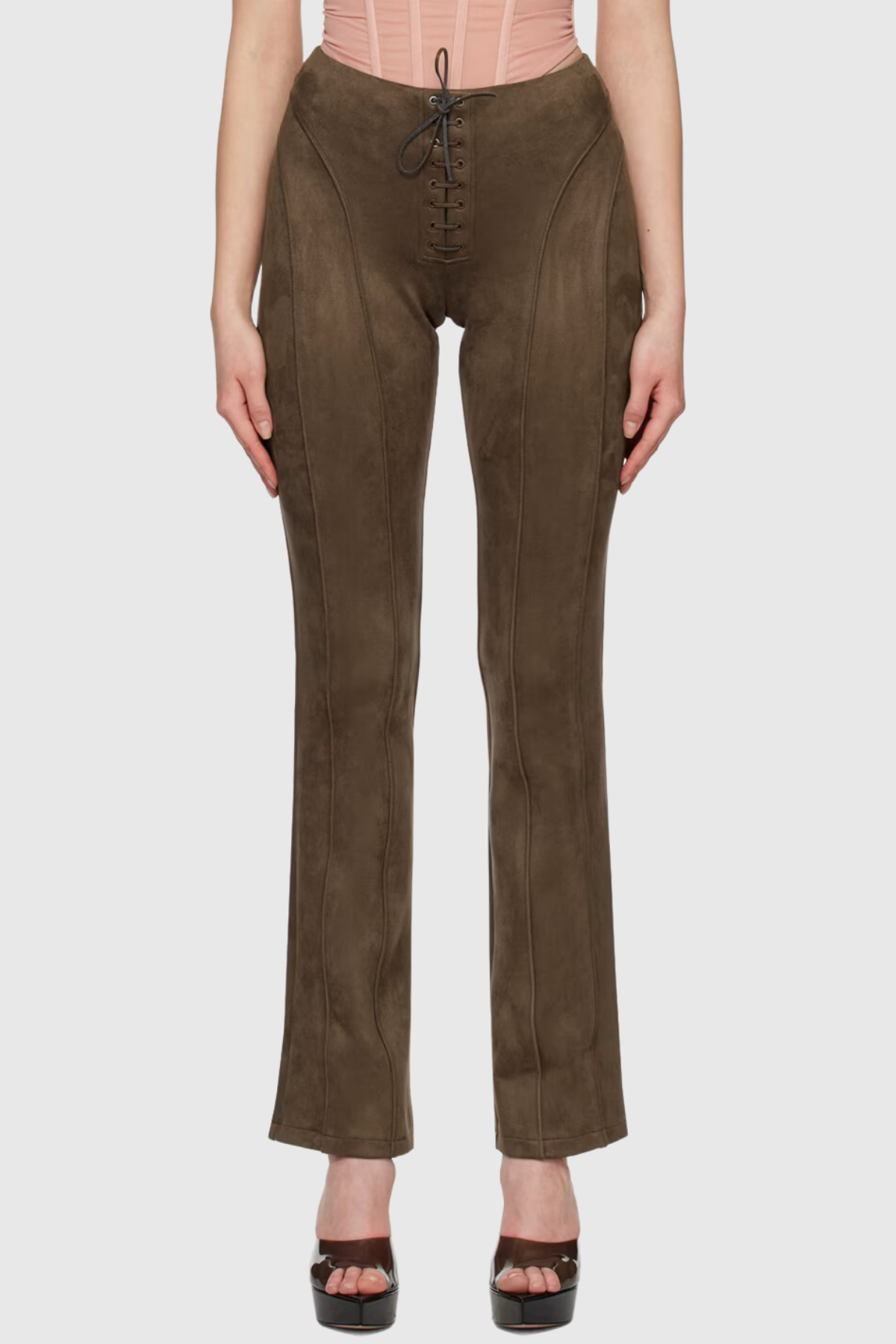 Bağcıklı Bootcut Pantolon
