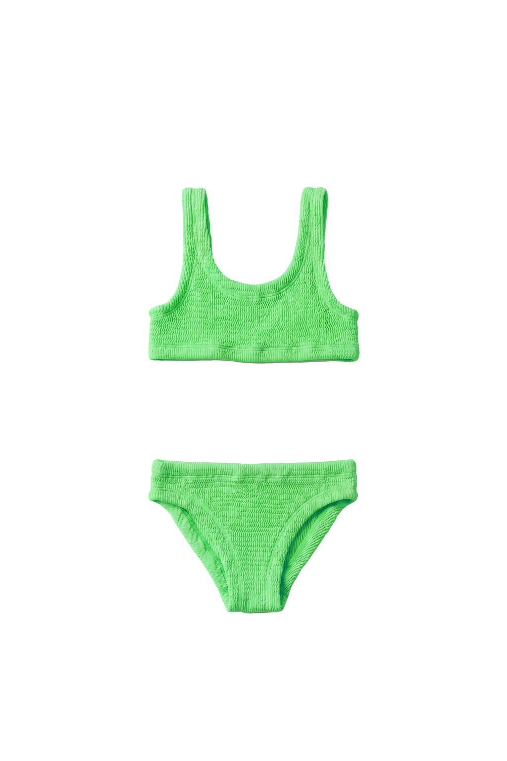 Sofi Mini İtalyan Crinkle Bikini Takımı Neon Yeşil