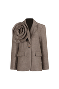 Nala Çiçek Rozetli Blazer Ceket