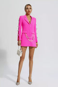Macie Pembe İnci İşlemeli Blazer