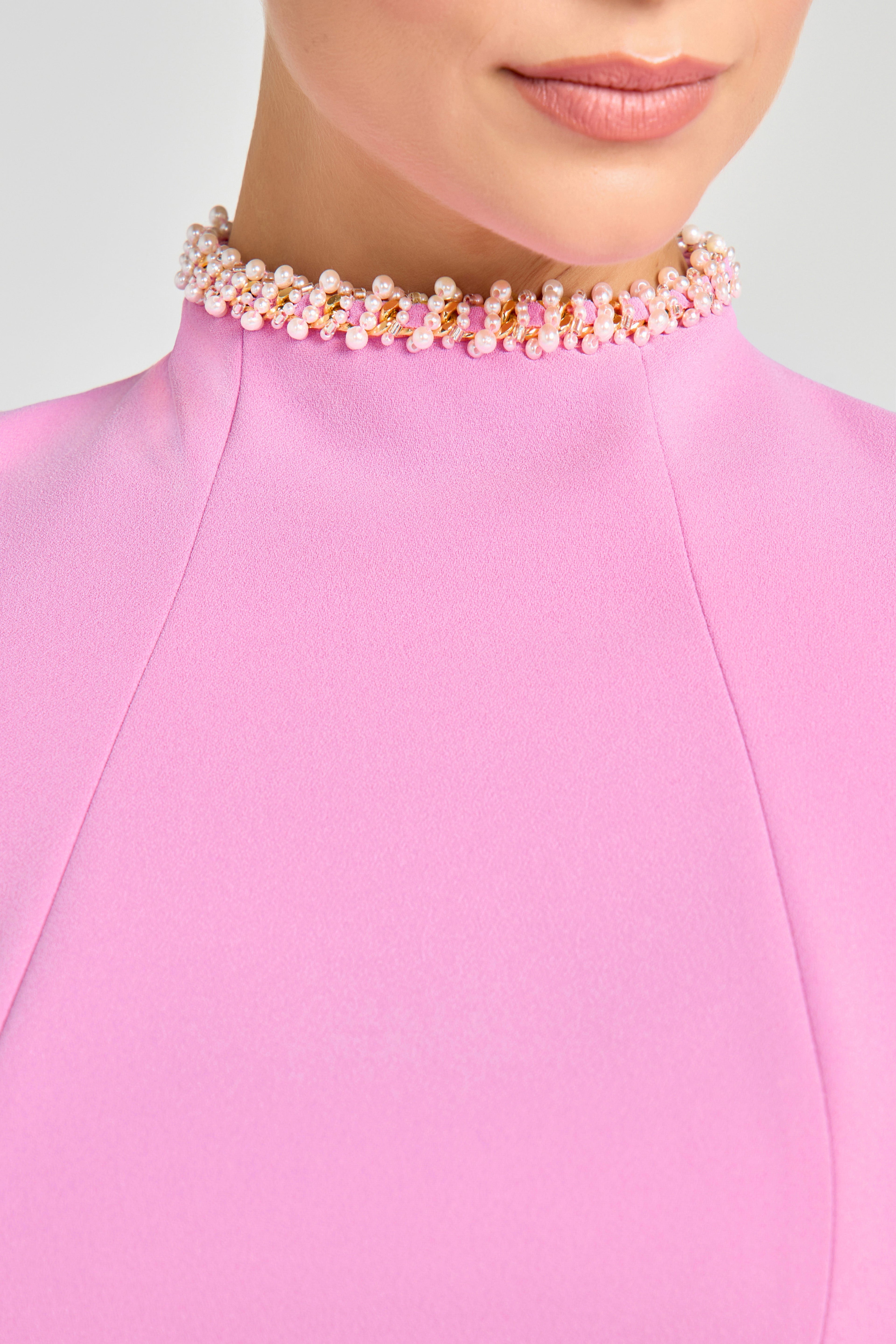 Pembe Mini Elbise