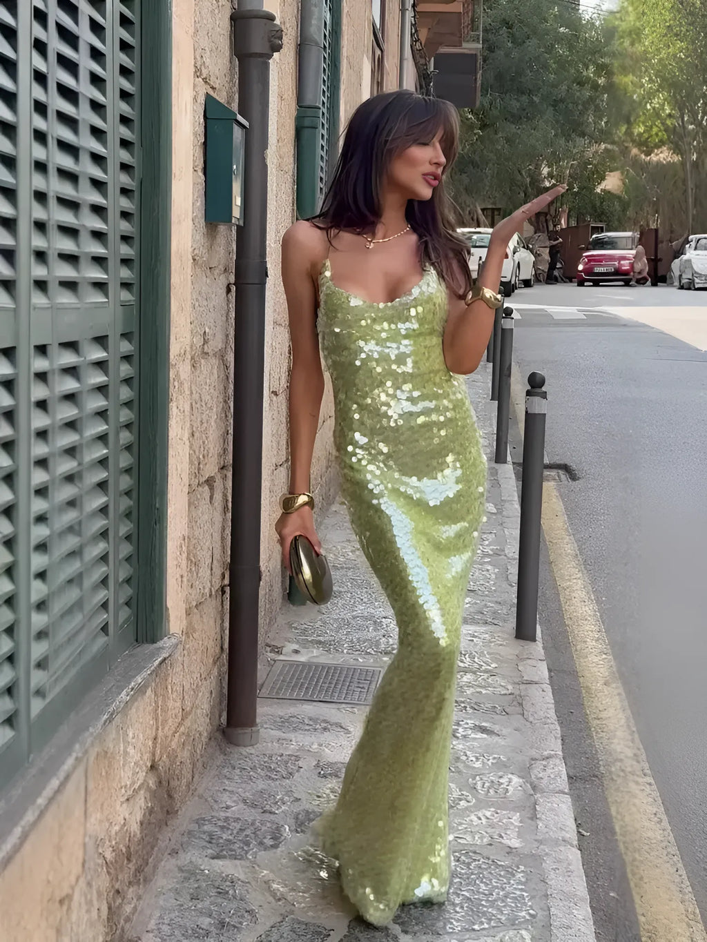 Lacey Göz Alıcı Pul Payetli Elbise ®