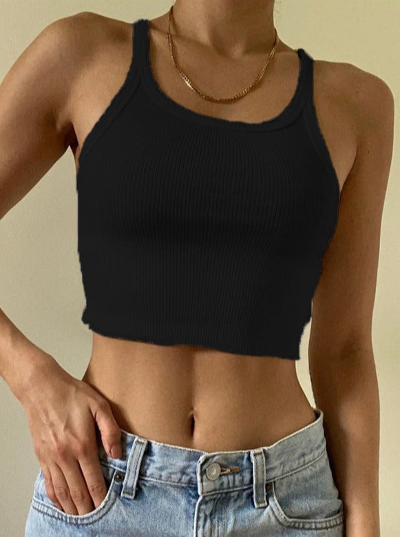 Askılı U Yaka Crop