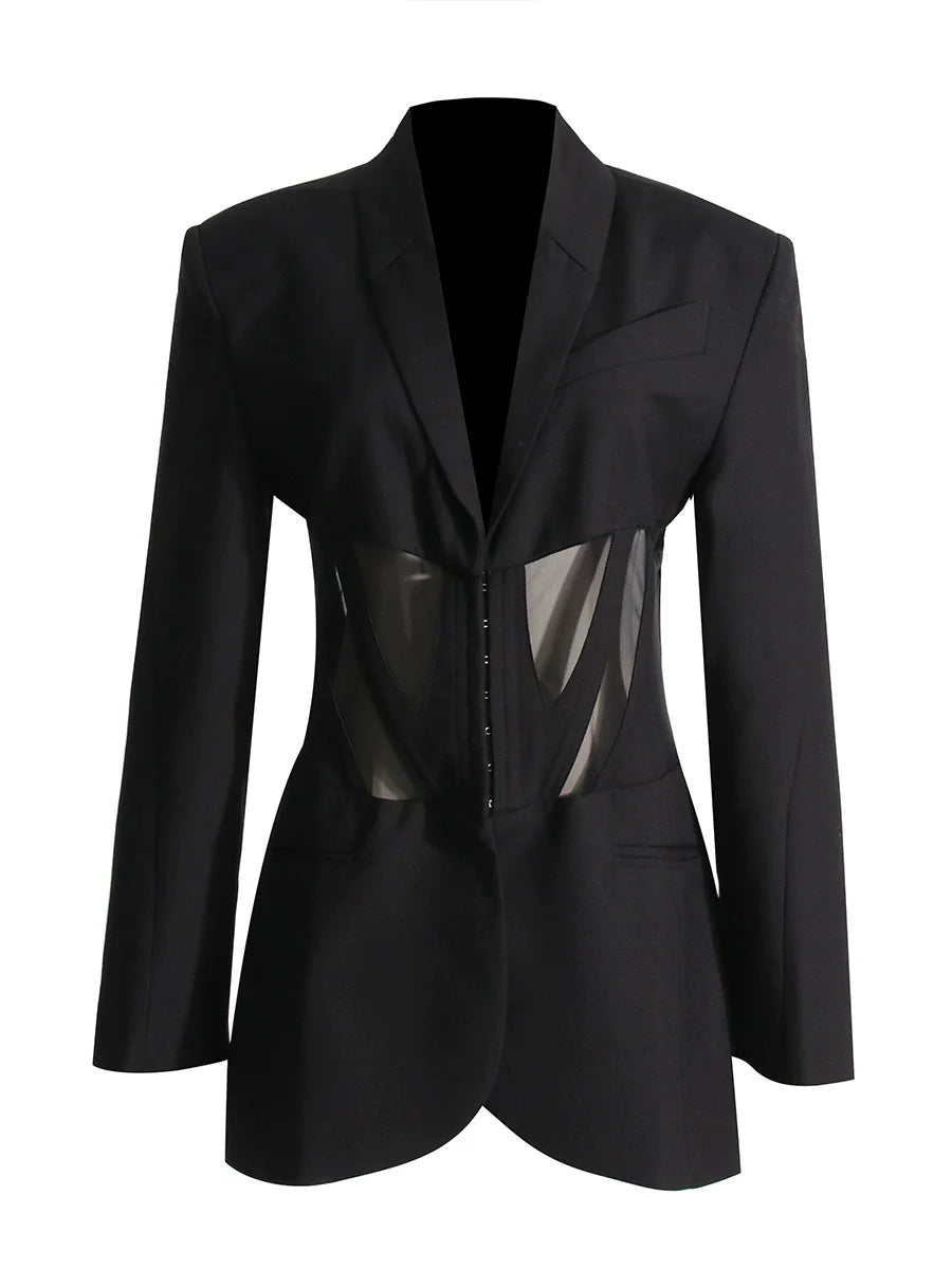 Noémie Korseli Panelli Blazer Ceket