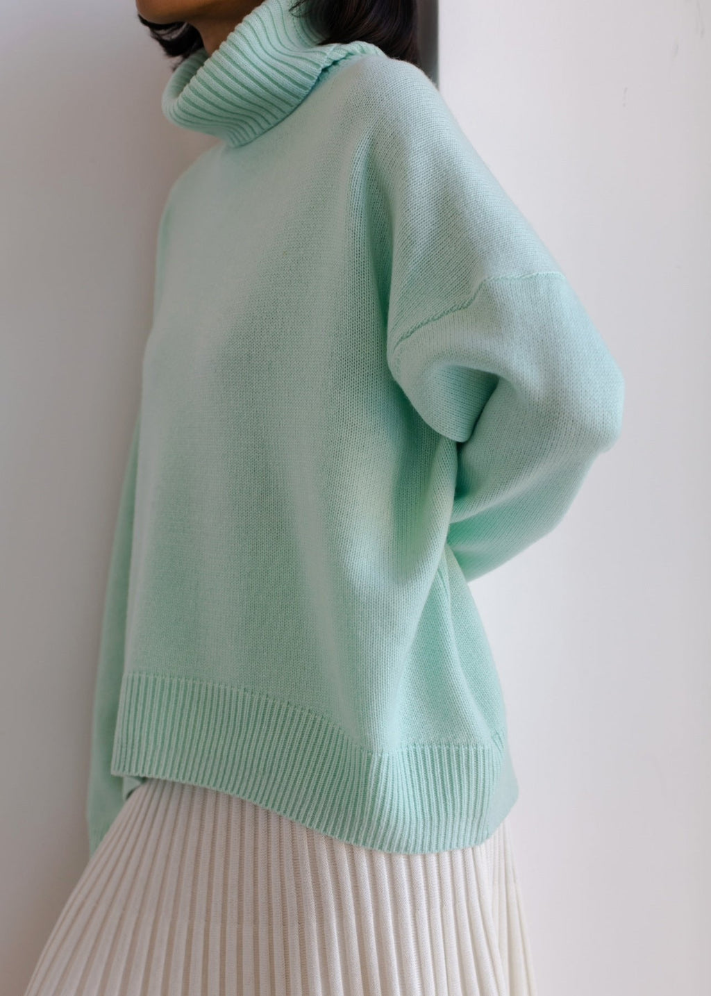 Luxe Oversize Balıkçı Yaka Kazak
