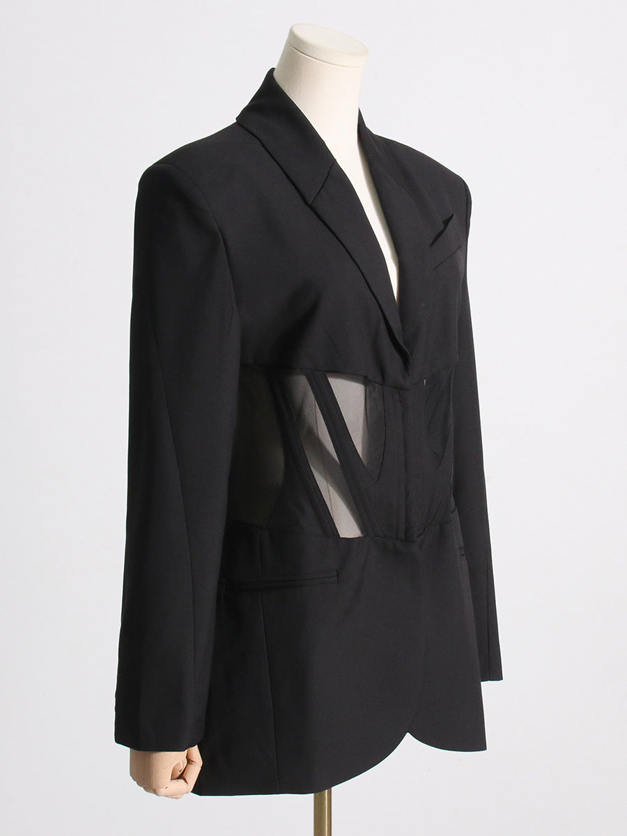 Noémie Korseli Panelli Blazer Ceket