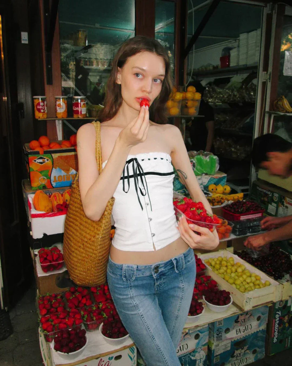 Eily Vintage Crop Bluz