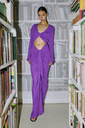 Donna Cut Out Drape Maxi Elbise