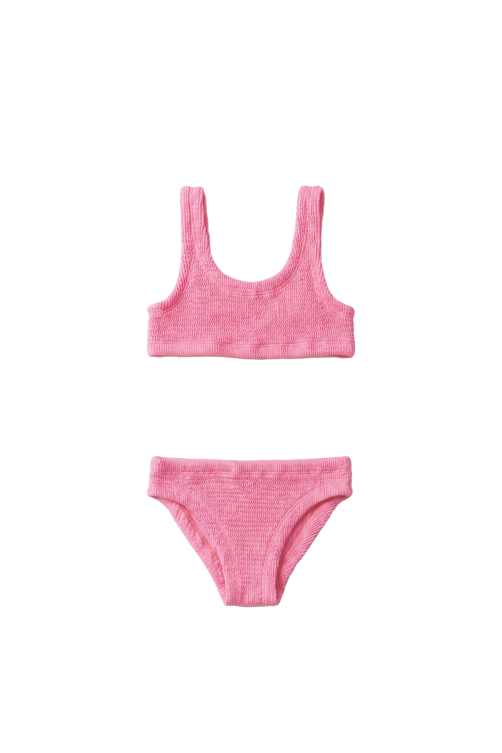 Sofi Mini İtalyan Crinkle Bikini Takımı Neon Pembe
