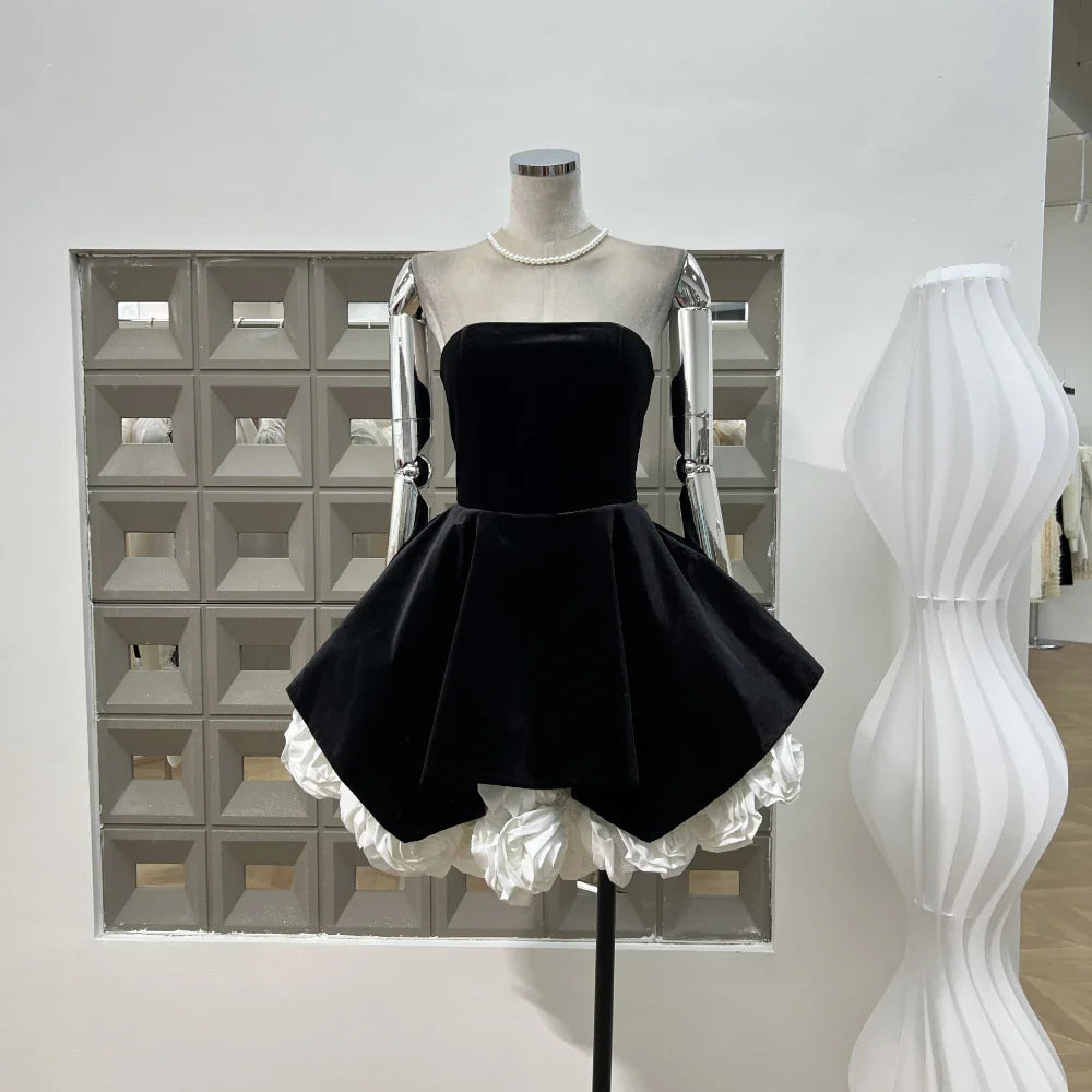 Black Velvet Elbise
