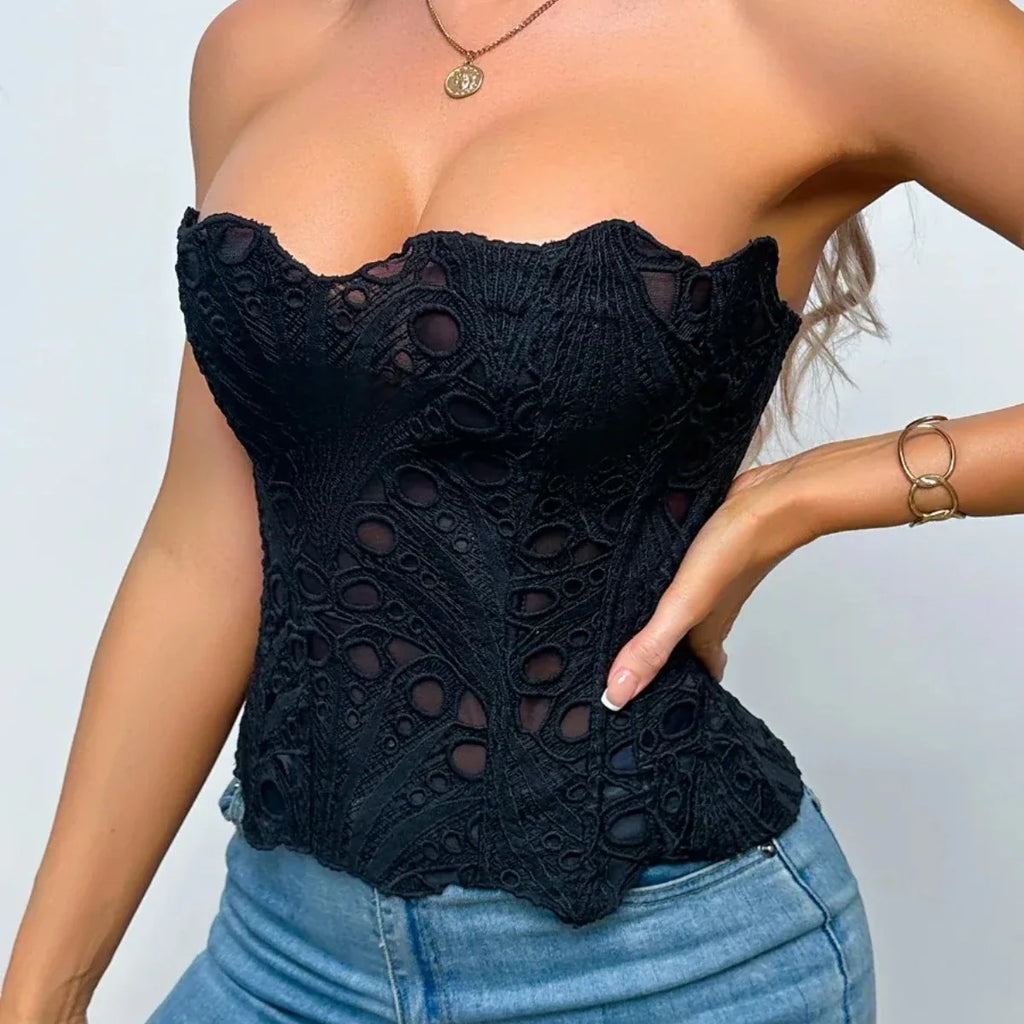 Hollow Out Corset Top
