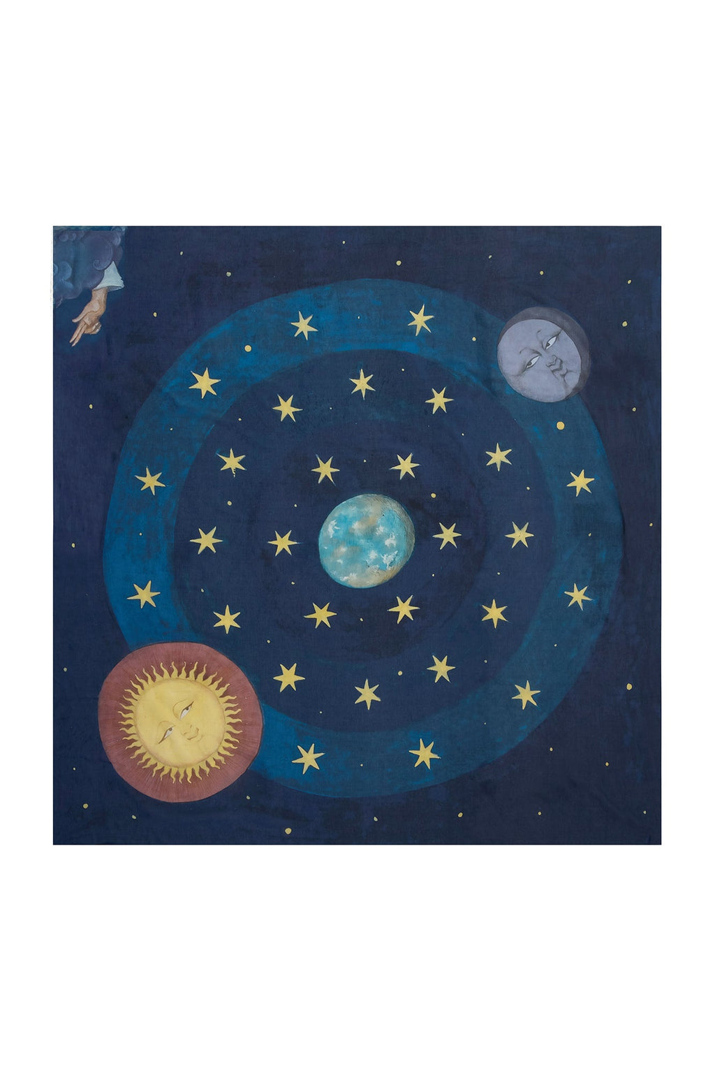 İpek-Pamuk Vual Pareo Baskılı In Galaxia