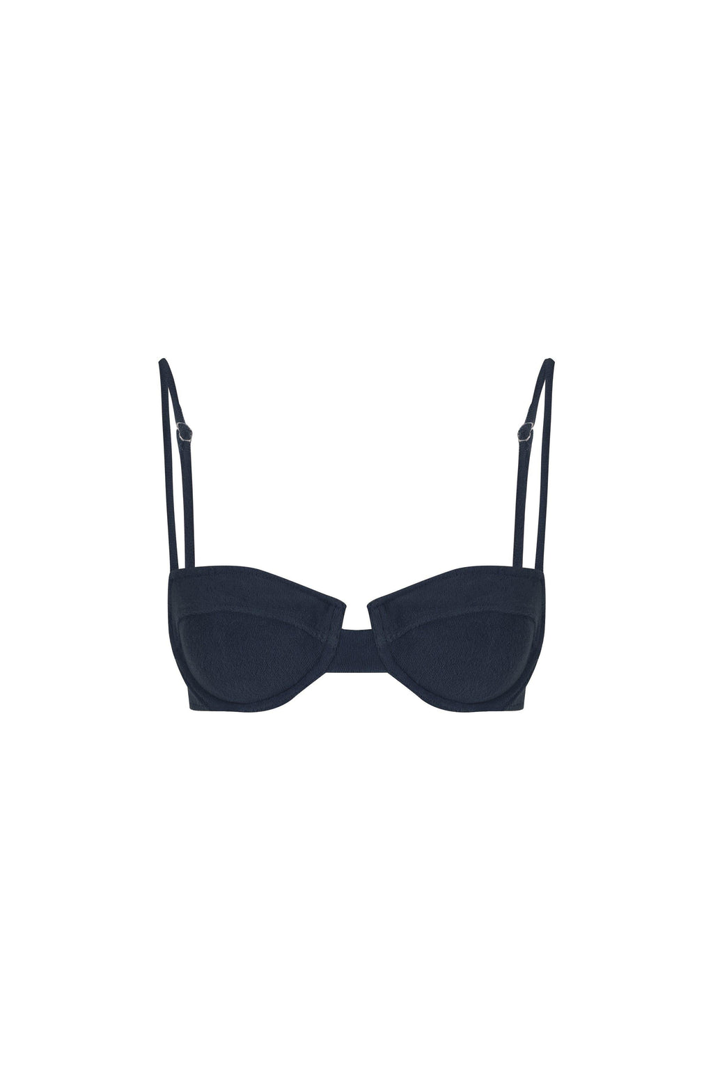 Scarlet Terry Balconette Bikini Üstü Lacivert
