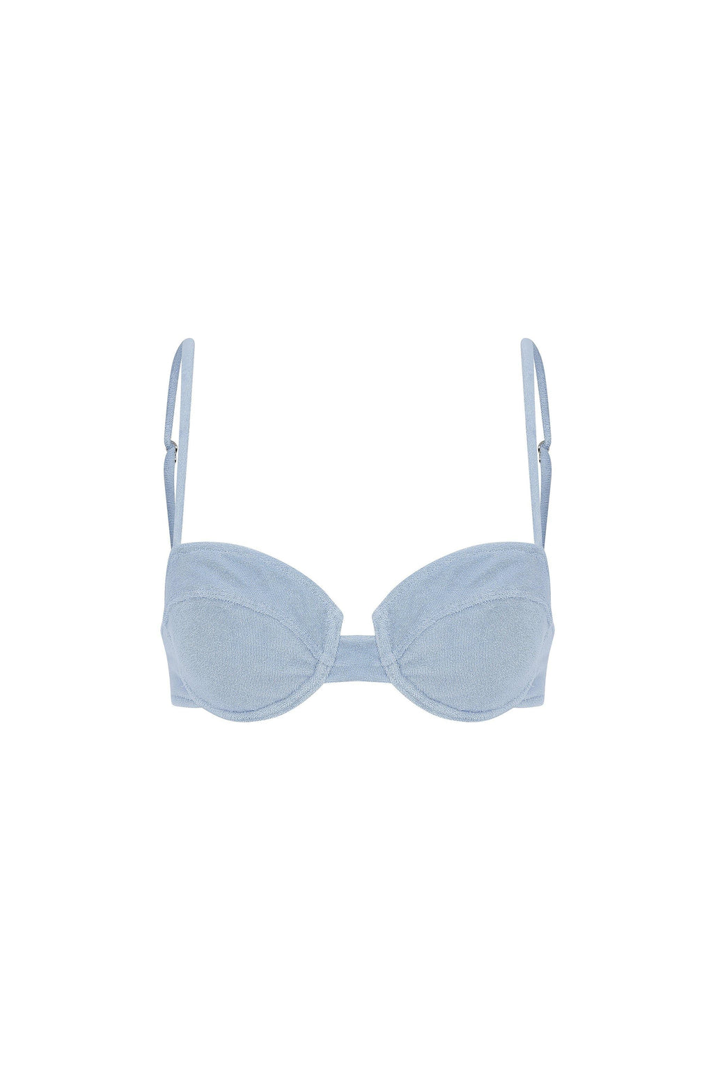 Scarlet Terry Balconette Bikini Üstü Bebe Mavisi