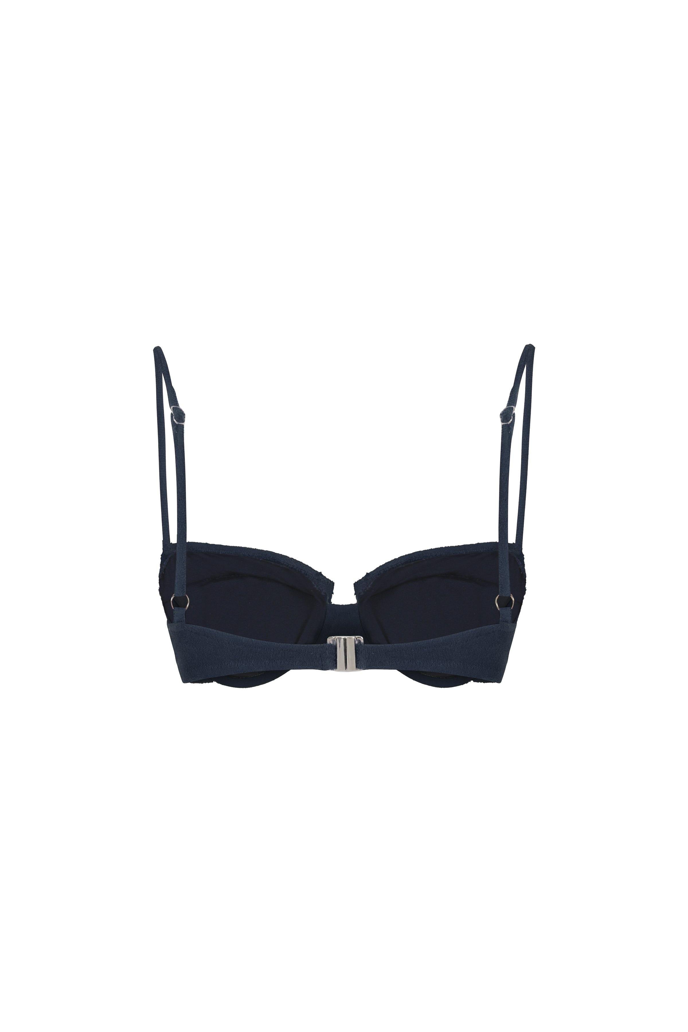 Scarlet Terry Balconette Bikini Üstü Lacivert