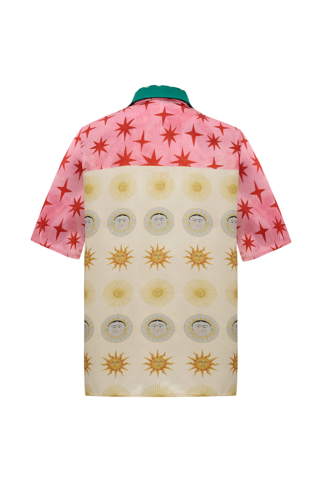 Shirt Cosmos Baskılı İpek Twill