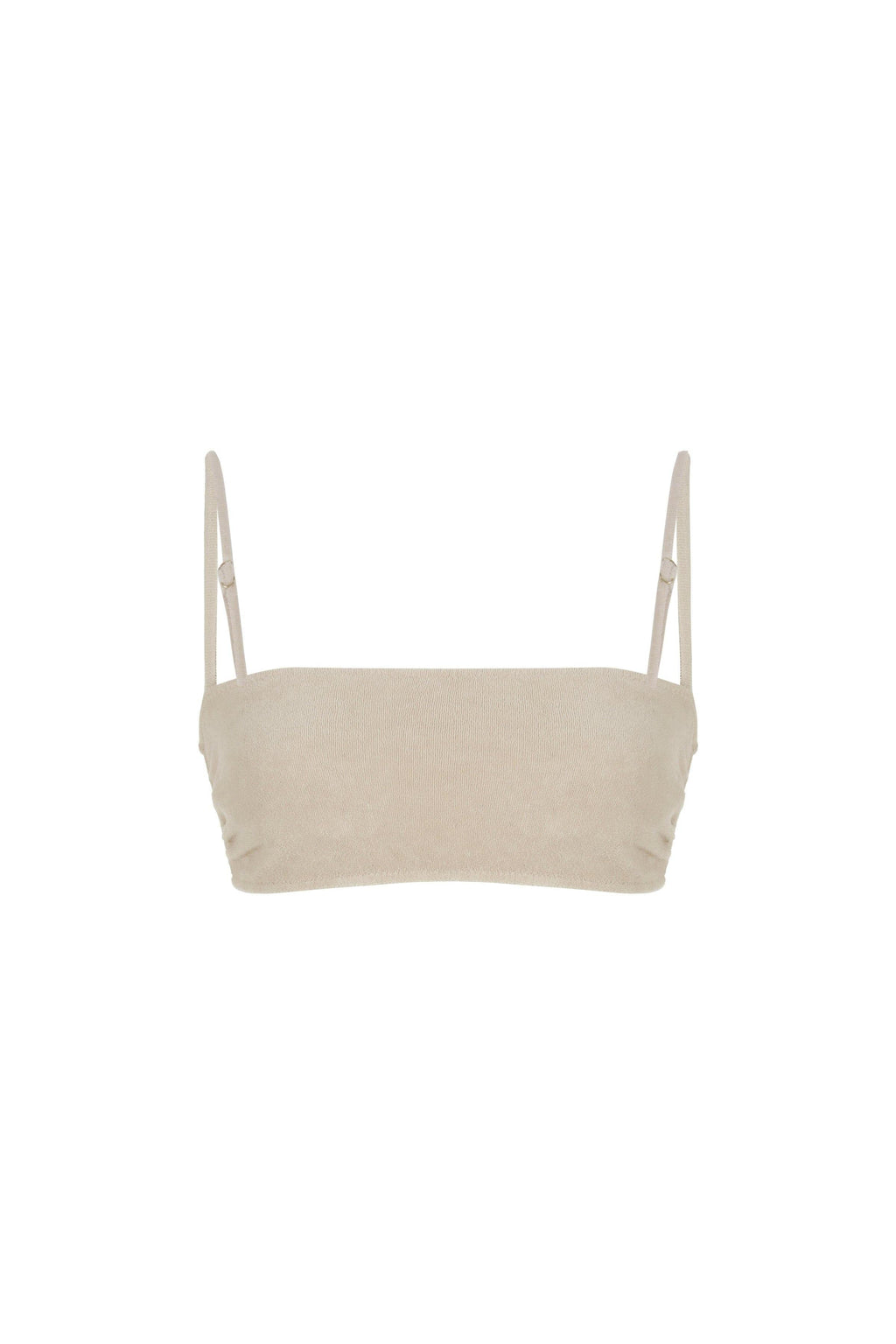 Mileva Terry Havlu Bralette Bikini Üstü Bej