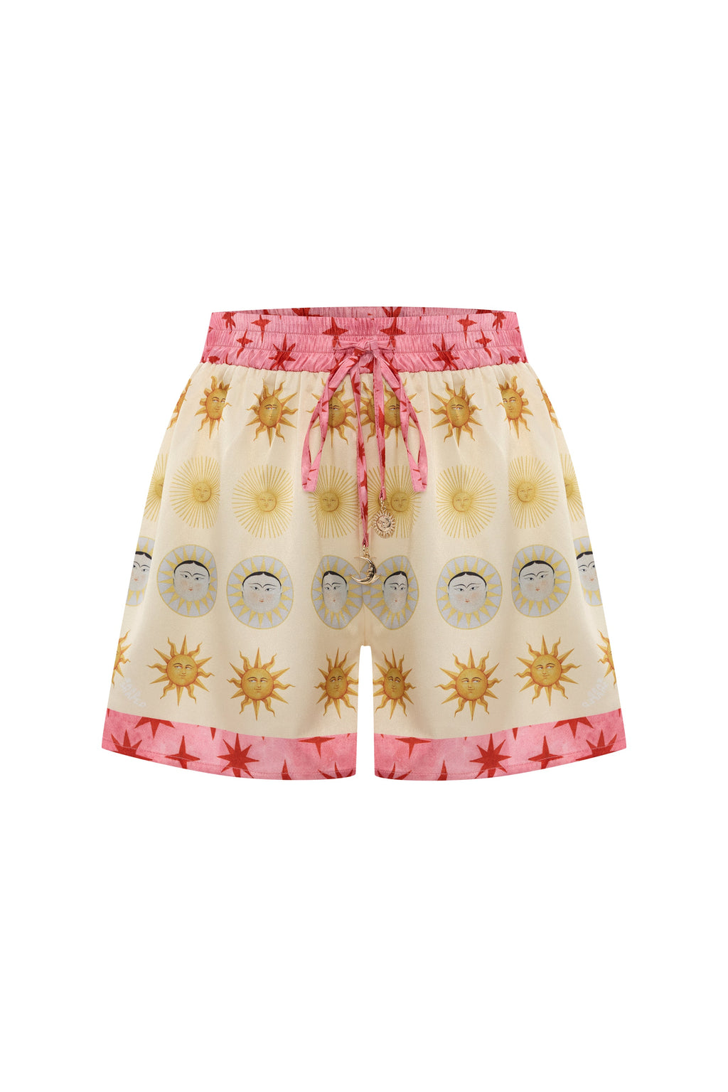 Shorts Cosmos Baskılı İpek Twill