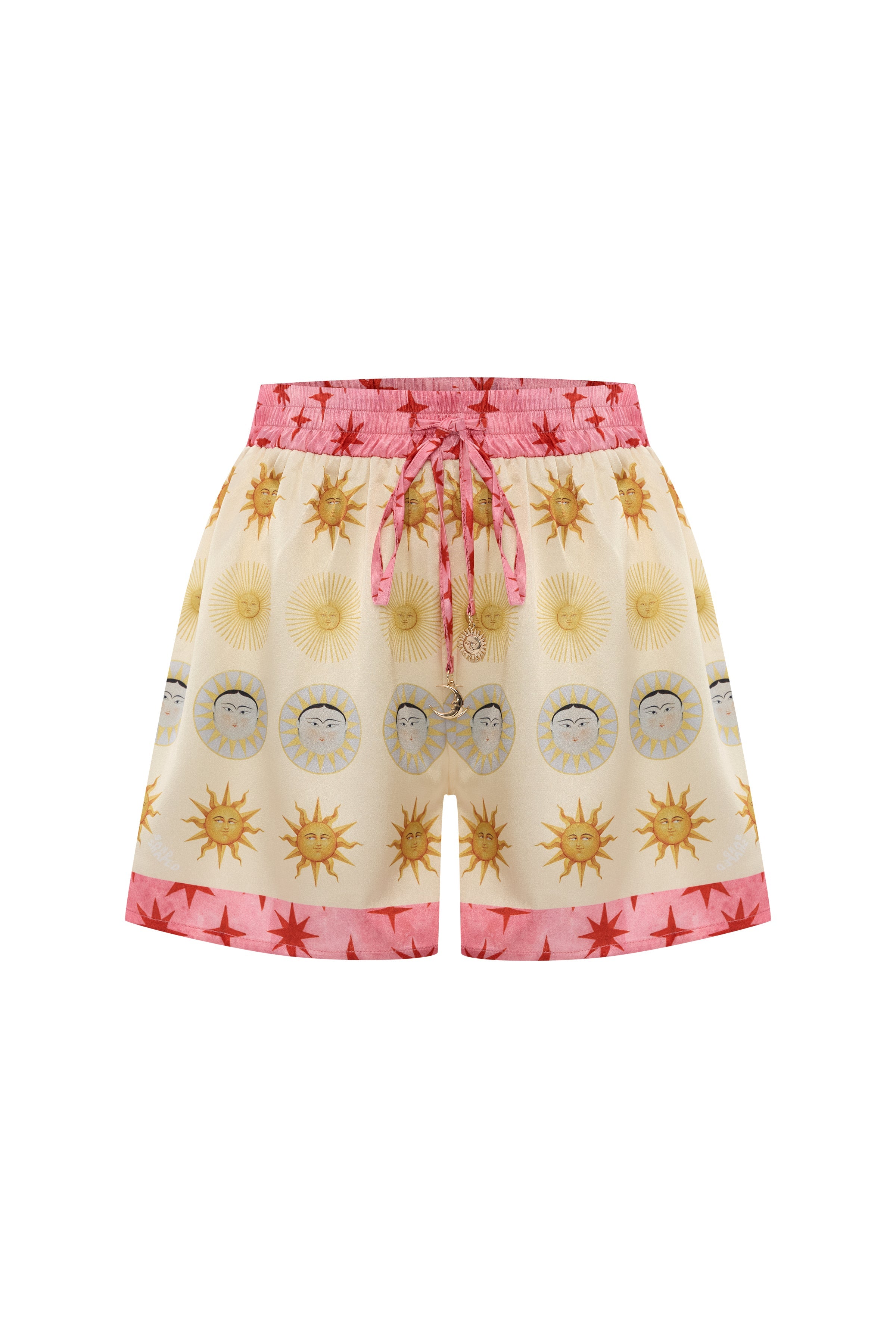 Shorts Cosmos Baskılı İpek Twill