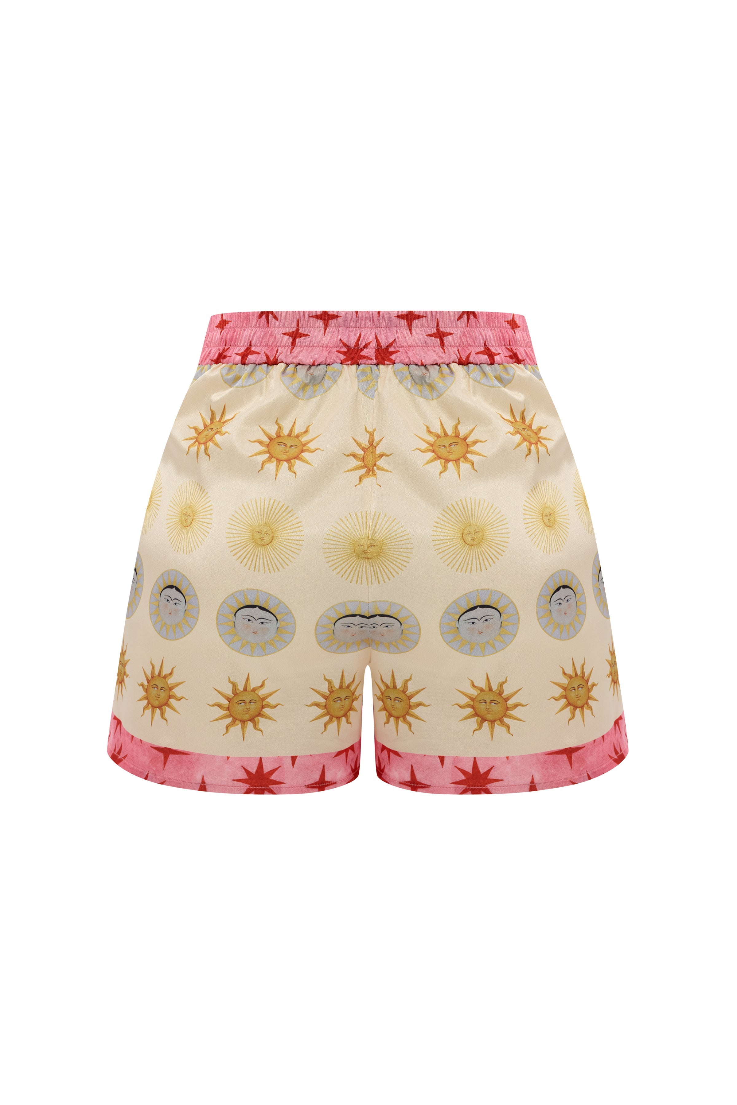 Shorts Cosmos Baskılı İpek Twill