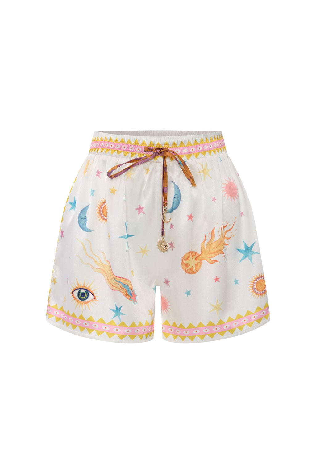 Shorts Midheaven Baskılı İpek Twill