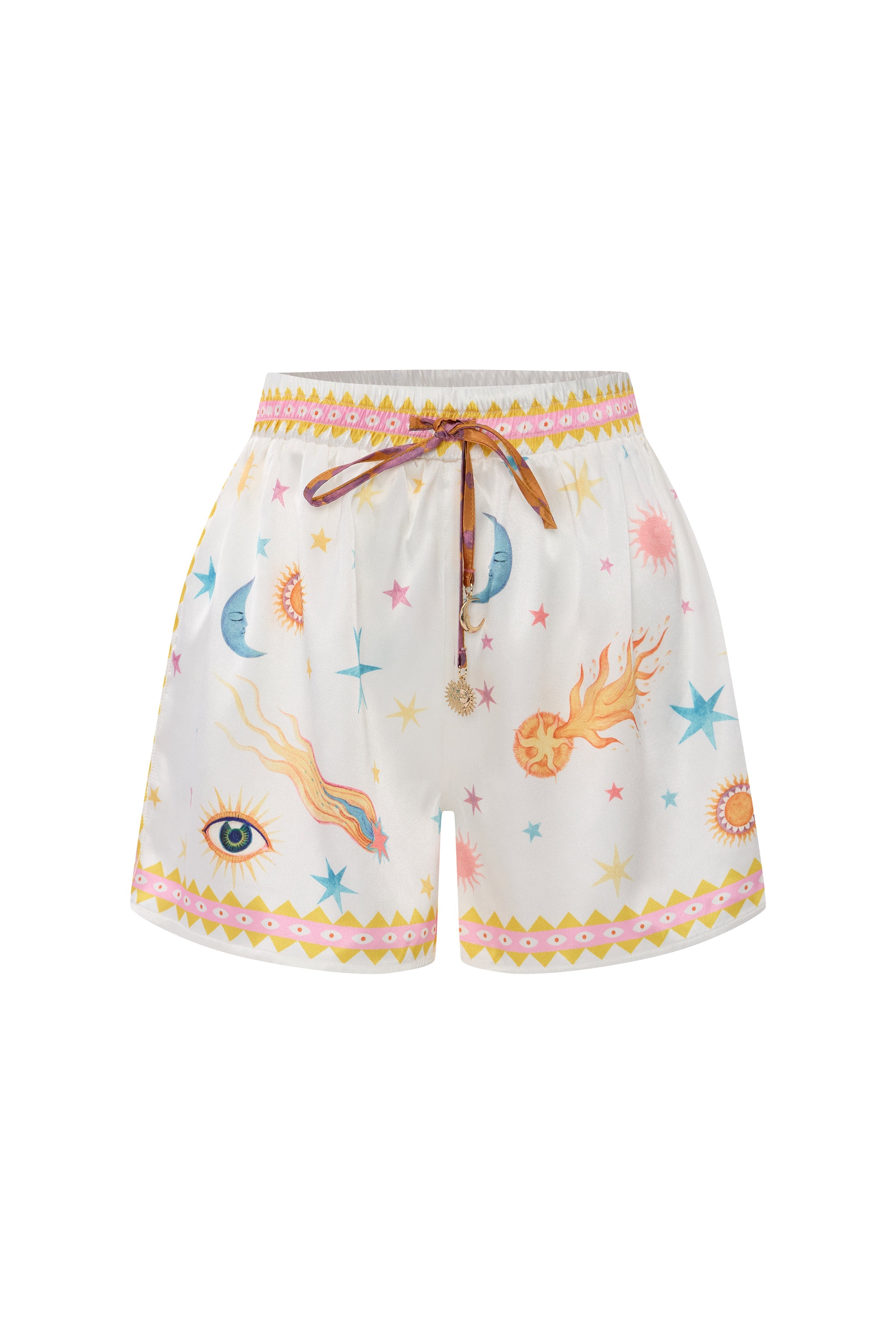 Shorts Midheaven Baskılı İpek Twill