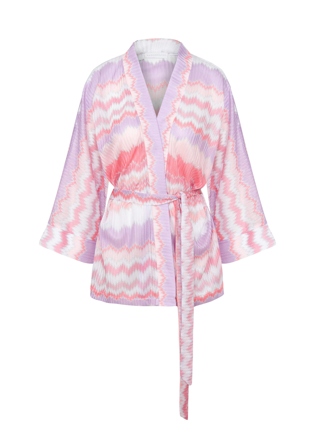 Telina Örgü Mini Kimono Zigzag Metalik Soleia