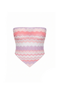 Willow Bandeau Top Zigzag Metalik Soleia