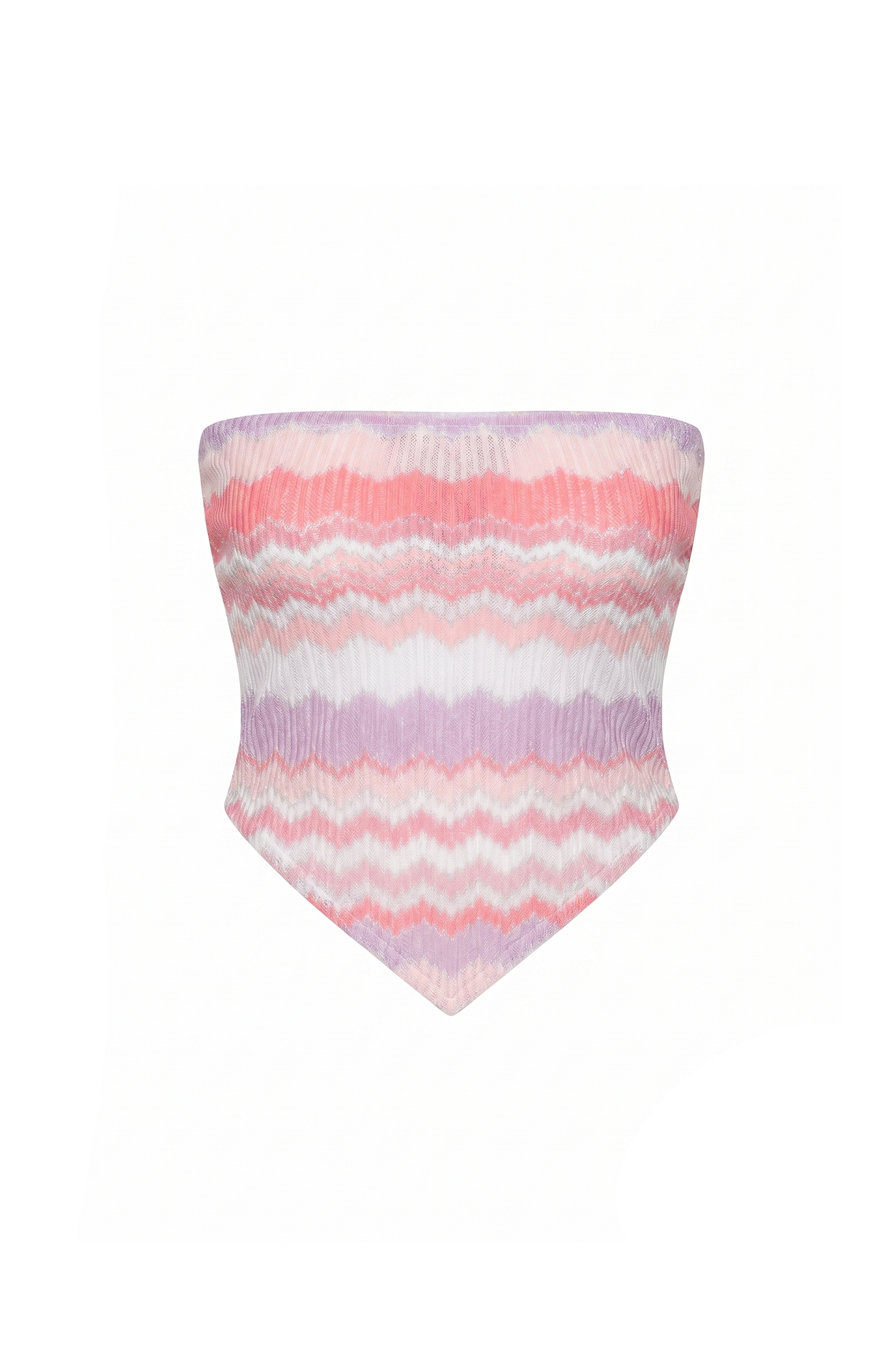 Willow Bandeau Top Zigzag Metalik Soleia