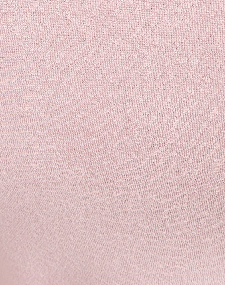Luna Terry Havlu Üçgen Bikini Üstü Pembe