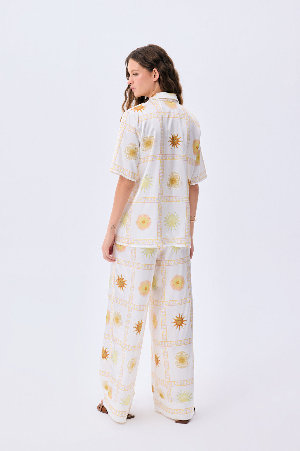 Trousers Visions of the Sun Baskılı İpek Twill