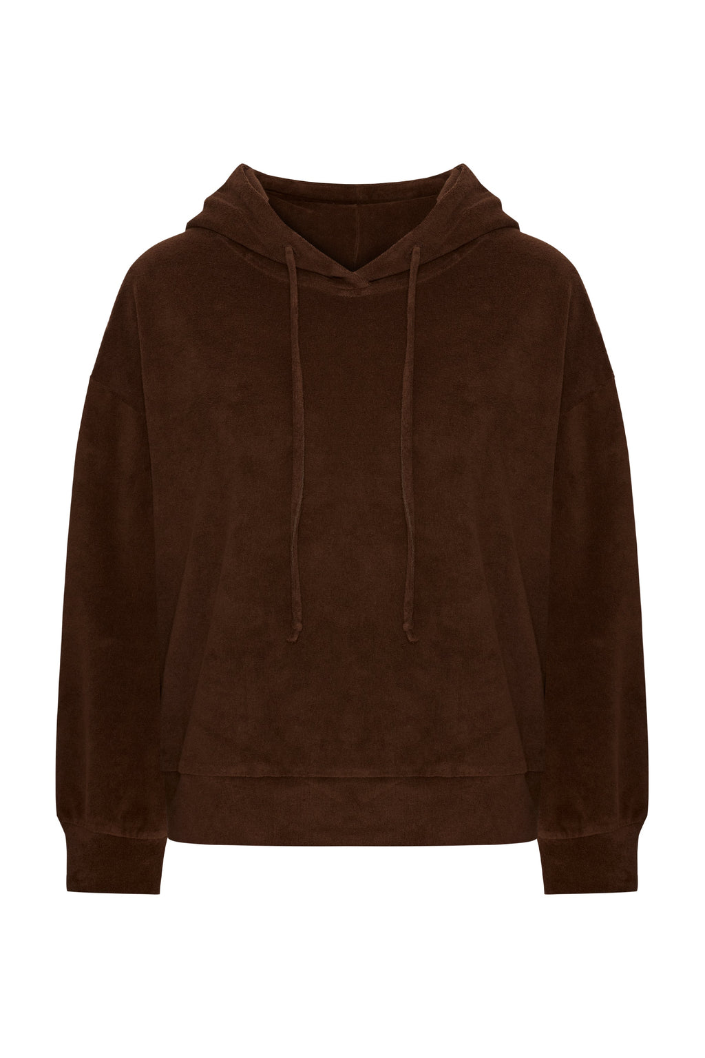 Miki Terry Havlu Uzun Sweatshirt Kahverengi