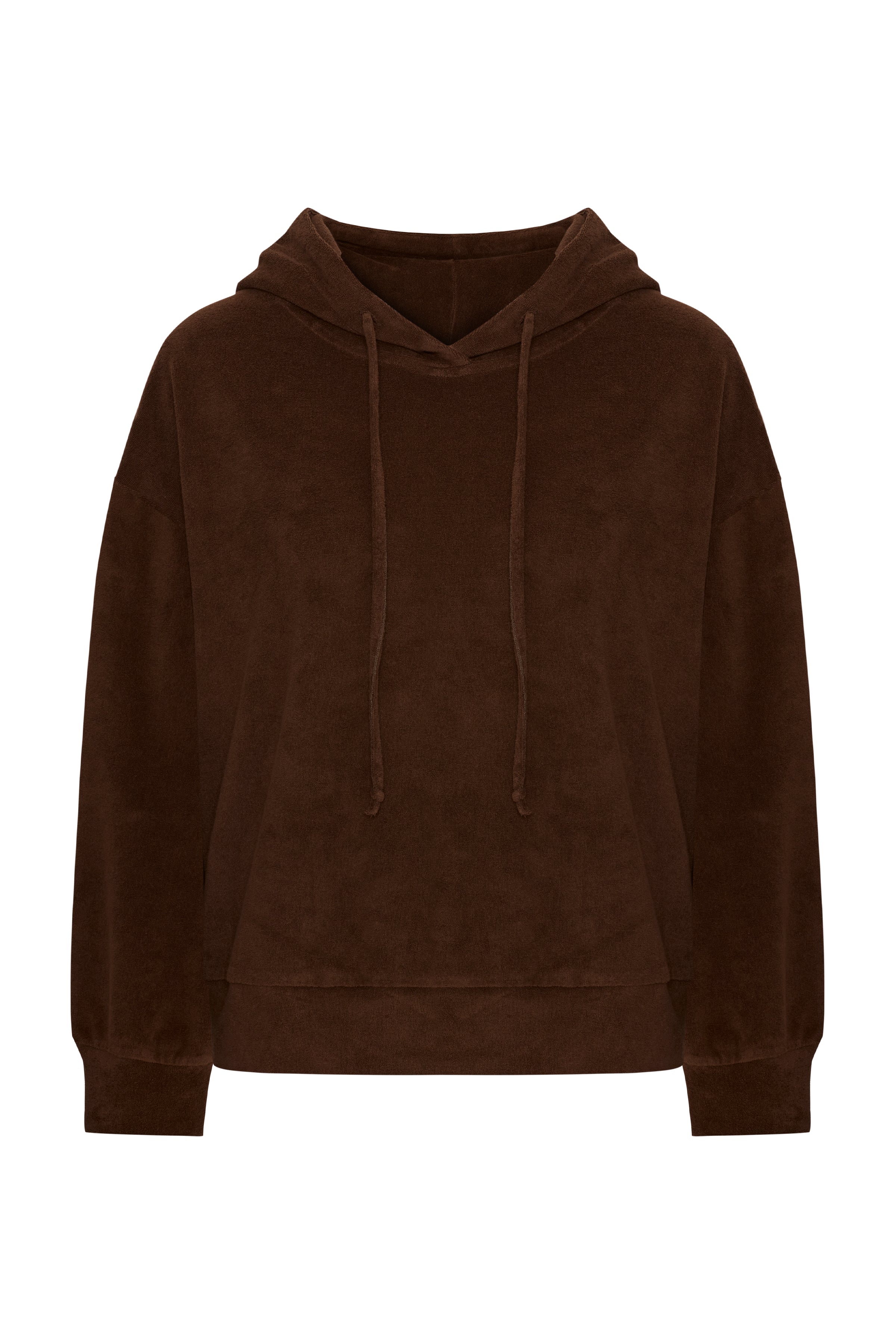 Miki Terry Havlu Uzun Sweatshirt Kahverengi