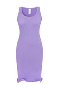 Luce Crinkle Elbise Lila