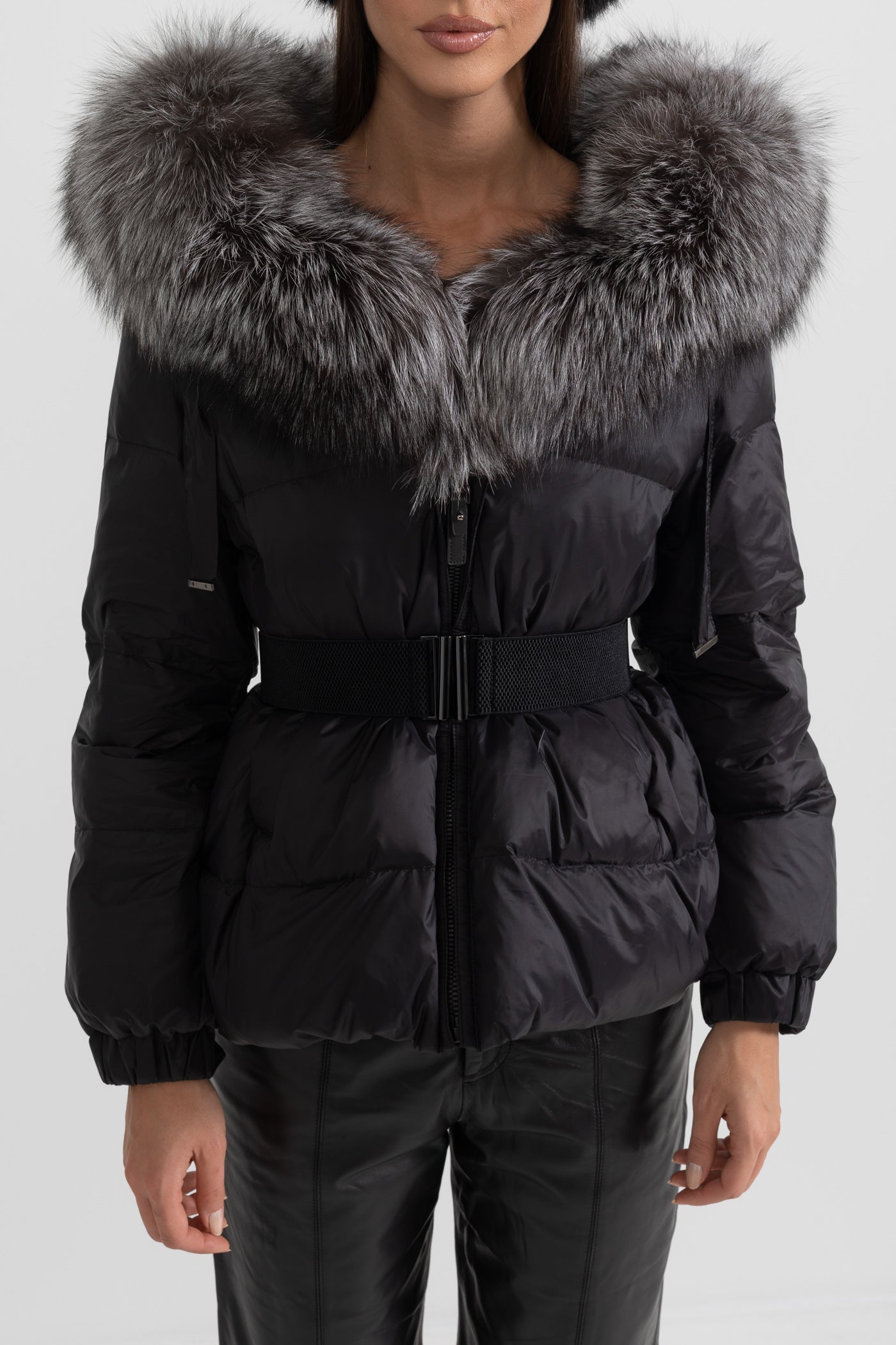 kürk yaka puffer mont
