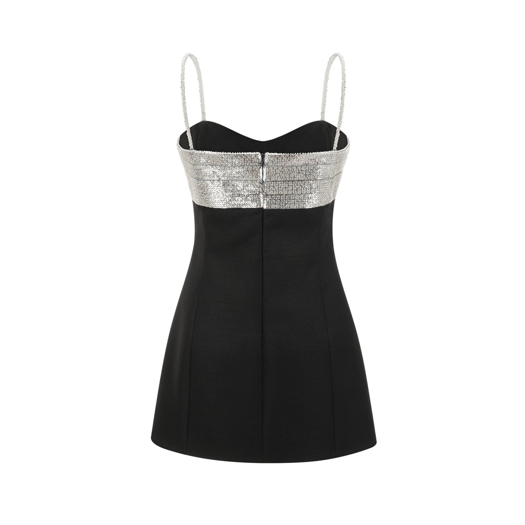 Lourdes fiyonk mini elbise