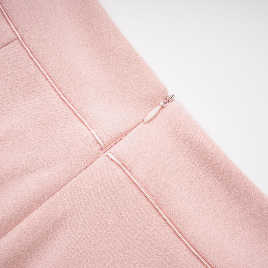 Claretta Renk Bloklu Blazer Ve Pantolon Uyumlu Takım