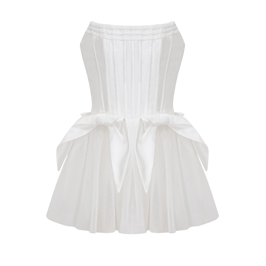 Joséphine tül mini elbise