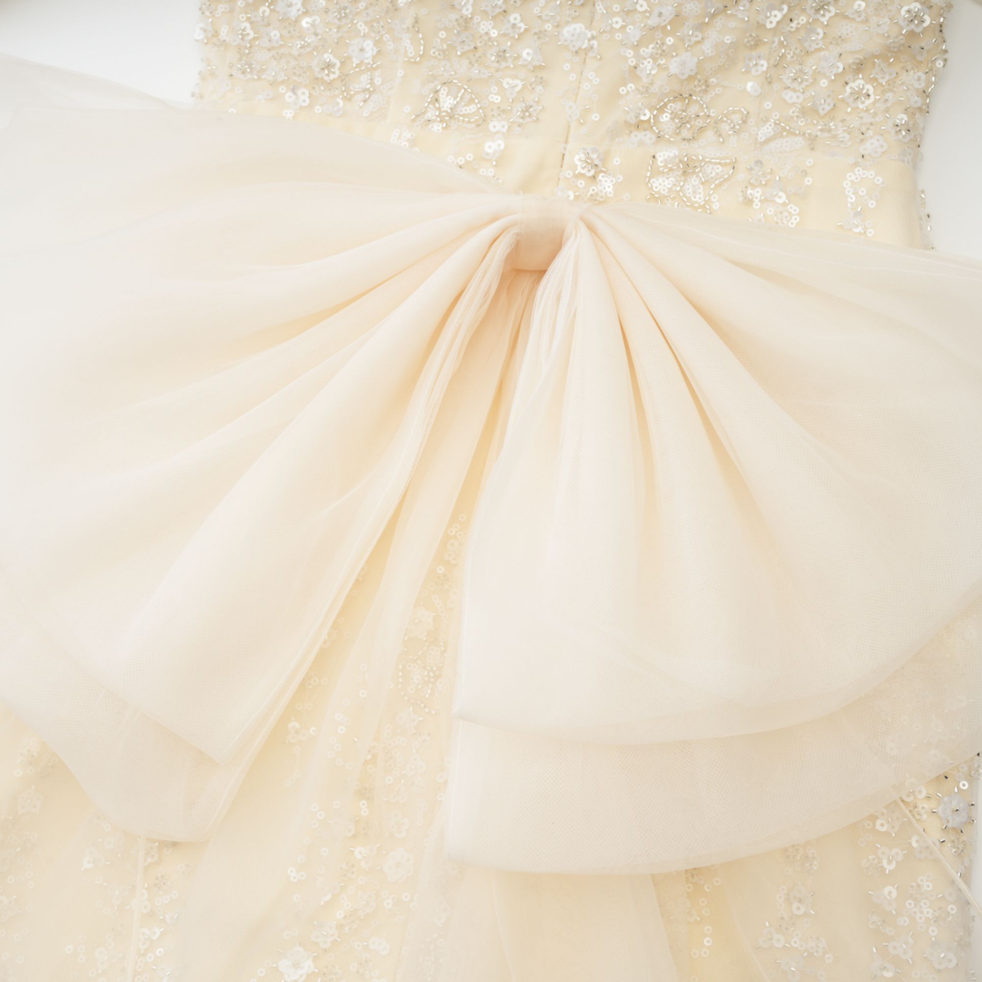 Coline Pullu İşlemeli File Elbise
