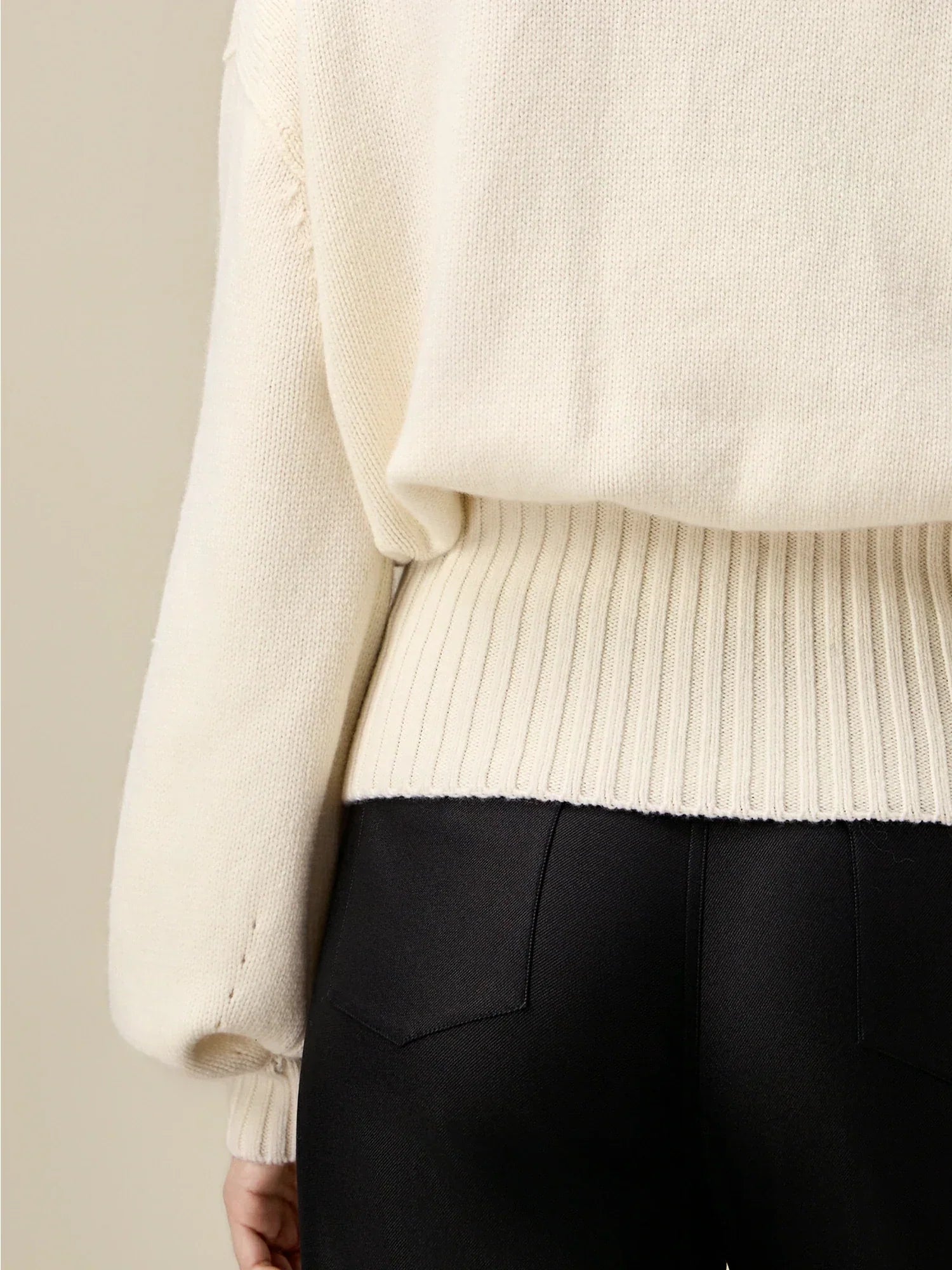 Yün Fener Kollu Bel Sıkılaştırıcı Kazak