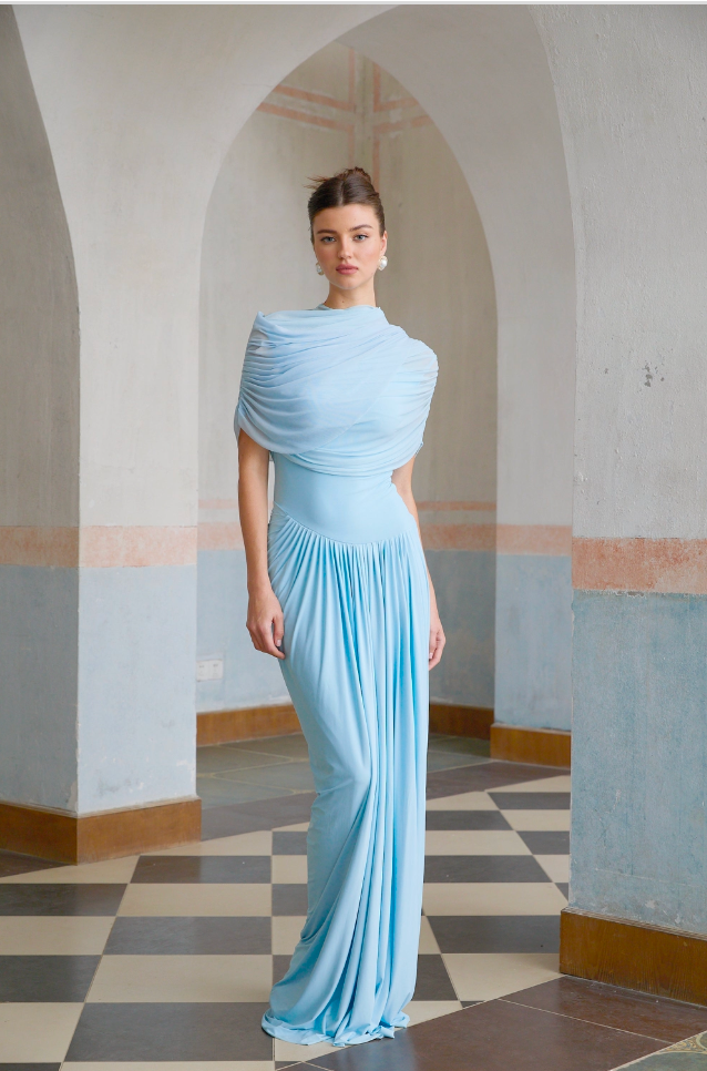 Fly Pileli  Maxi Elbise