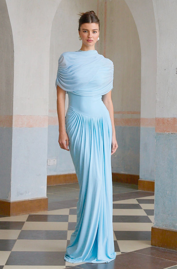 Fly Pileli  Maxi Elbise