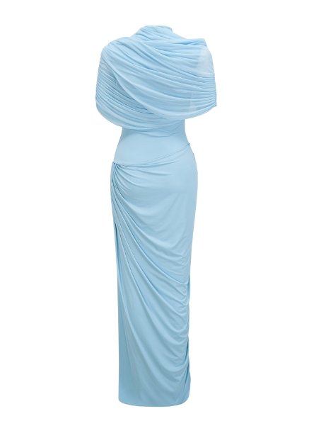 Fly Pileli  Maxi Elbise