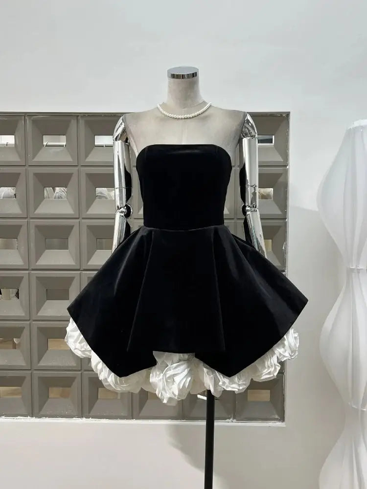 Black Velvet Elbise