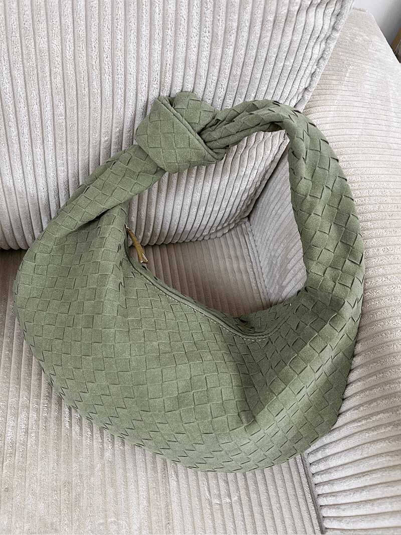 Woven Orta Boy Premium Süet Çanta